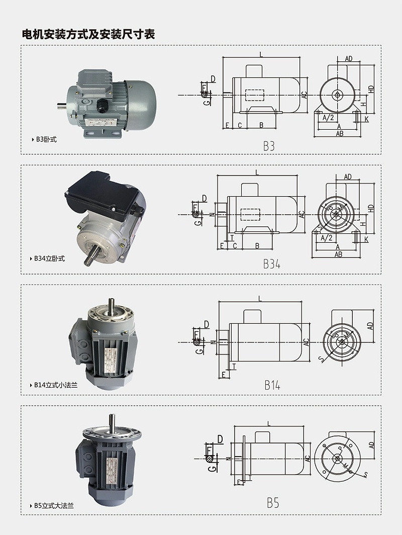 力矩电机安装方式